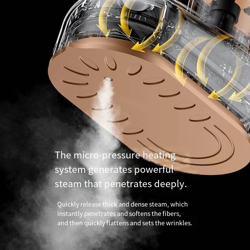 Mini Elektryczne Żelazko Podróżne z Obrotowym Głowicą, Podwójne Użytkowanie Parowe i Suche, Przenośny Rozpylacz Wody, Łagodne dla Ubrań, Szybkie Nagrzewanie, Narzędzie do Pielęgnacji Odzieży