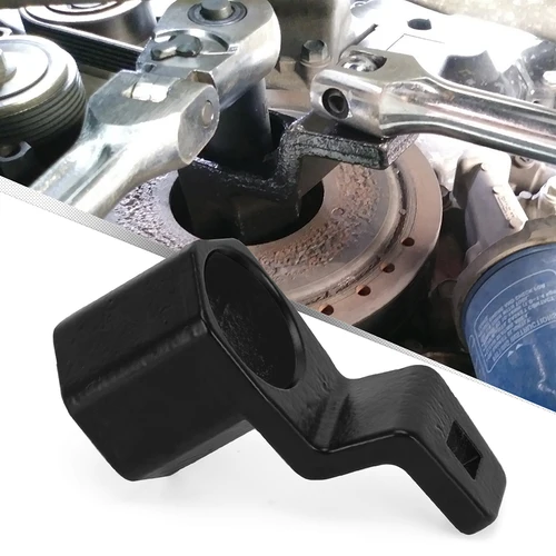 Imagen 2 del producto Herramienta de extracción de polea de manivela, soporte de llave de cigüeñal de 50mm, herramienta de sujeción de llave de accionamiento cuadrada de 1/2 pulgadas para Honda y Acura