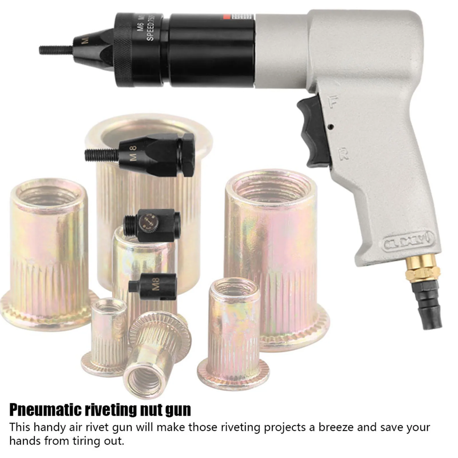 Air Riveter Pneumatic Riveting Gun Pneumatic Riveter Pneumatic Riveting Gun Pull Nut Automatic Air Riveter Nut Gun Tool Nut Gun