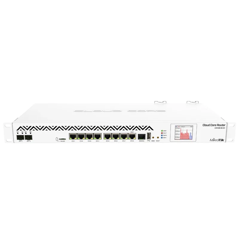 

Mikrotik CCR1036-8G-2S + роутер 1U, стойка, 8x Gigabit Ethernet, 2x SFP + клетки, ЖК-дисплей, 36 ядер x 1,2 ГГц ЦП, 8 ГБ ОЗУ, двойной PSU