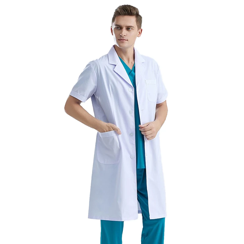 Uniforme médico al por mayor, bata de laboratorio de trabajo clínico de Hospital, suministros médicos, bata de trabajo para enfermera, farmacéutico, médico Dental