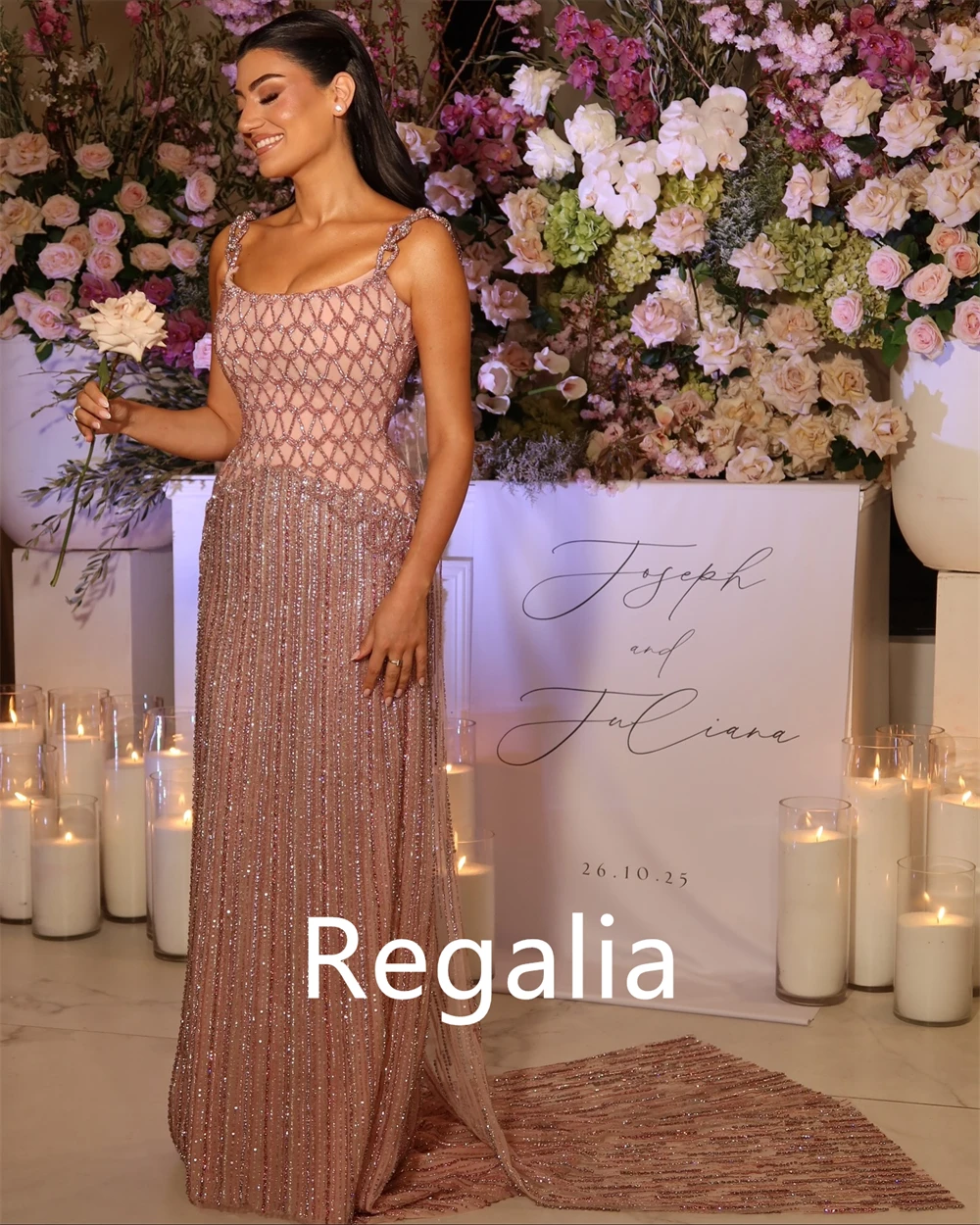 فساتين سهرة أنيقة مخصصة من التول كلاسيكية بدون حمالات بدون أكمام فساتين العودة للوطن مزاجه فساتين المناسبات الخاصة #3