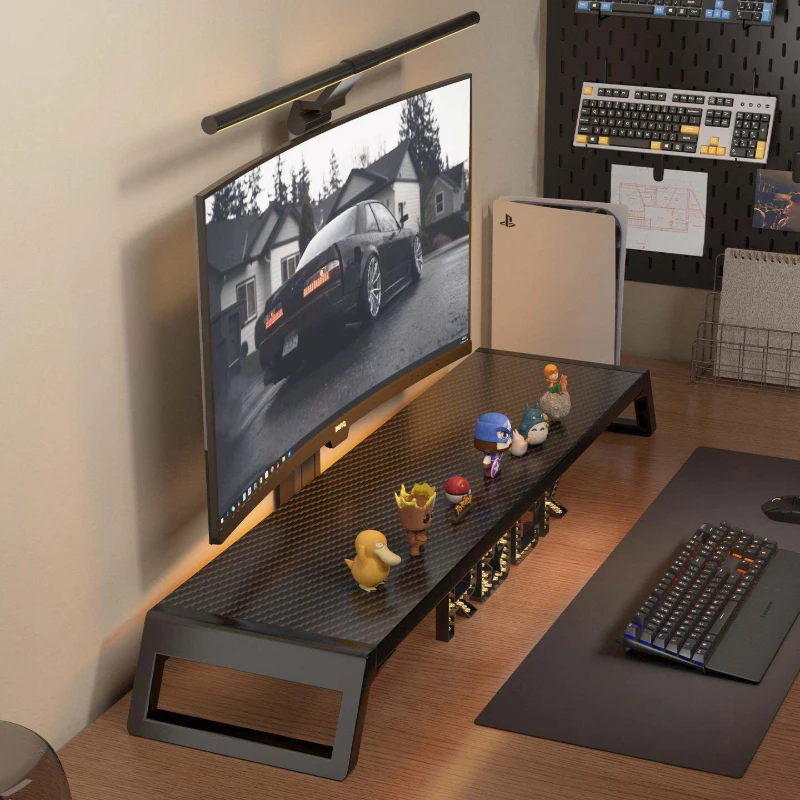 Monitor Stand Desk Riser Computer Screen Shelf Laptop Stand Desktop Storage Organizer for Home Office Space Saving