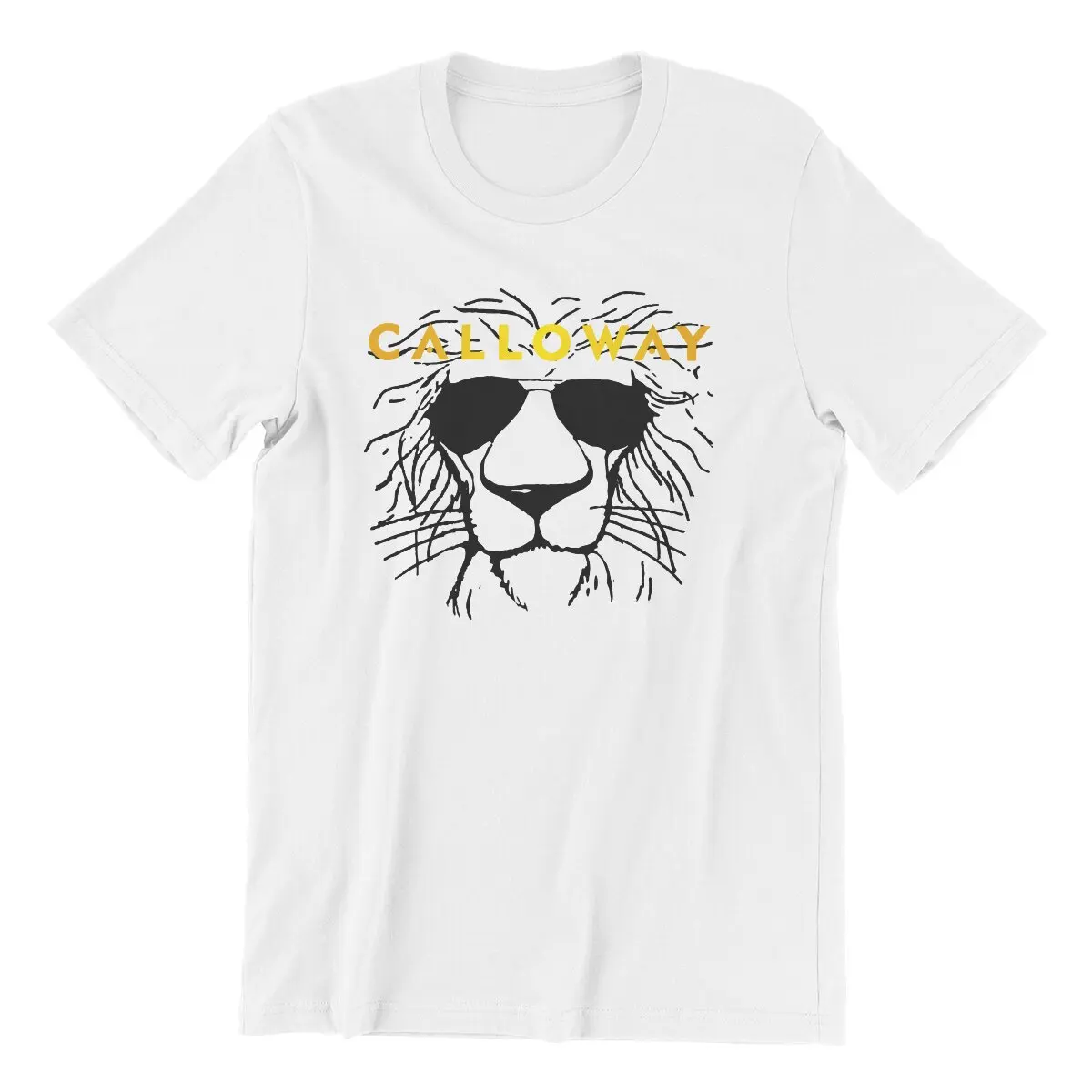 Clay Calloway Sketch T Shirt Men Pure Cotton Vintage T-Shirts Crewneck Movie Animation Sing2 Lion Tees Short Sleeve Tops 4XL 5XL