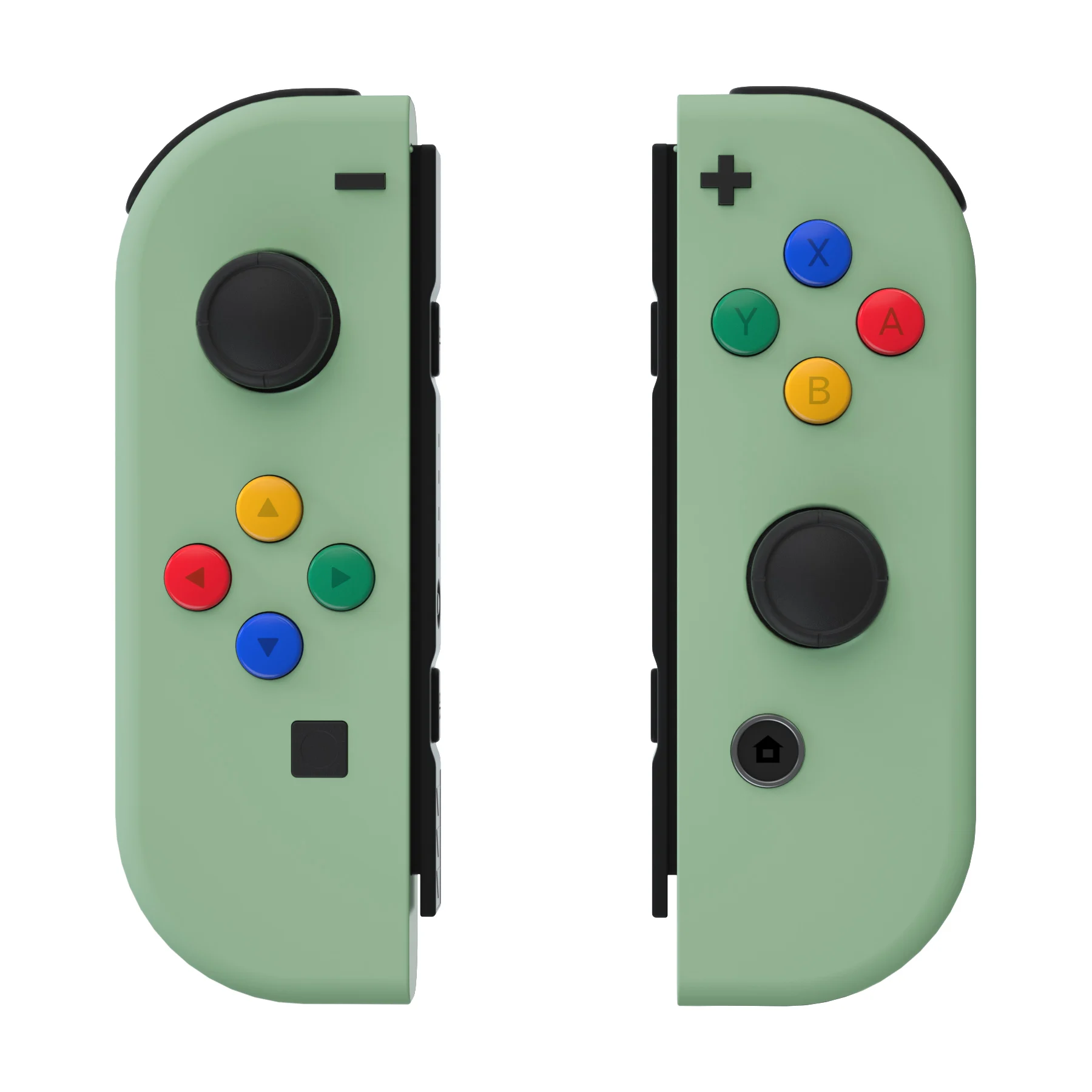 Boîtier de contrôleur vert Matcha, avec boutons colorés, coque de remplacement avec outils pour NS Switch JoyCon & OLED