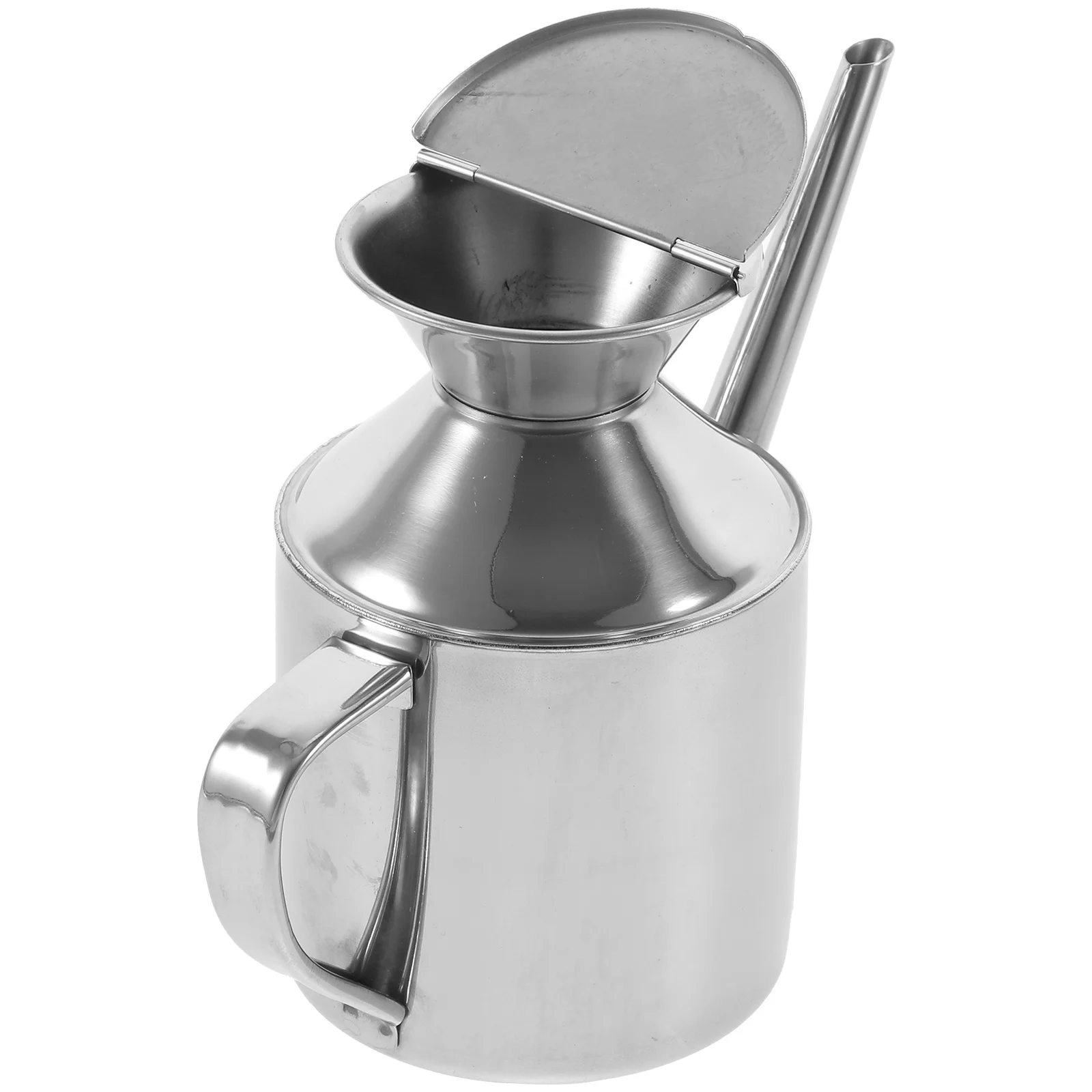 

Stainless Steel Oil Pot Sauce Bottle Holder Storage Container for Kitchen Dispenser Multi-function Soy Jug Catch Can