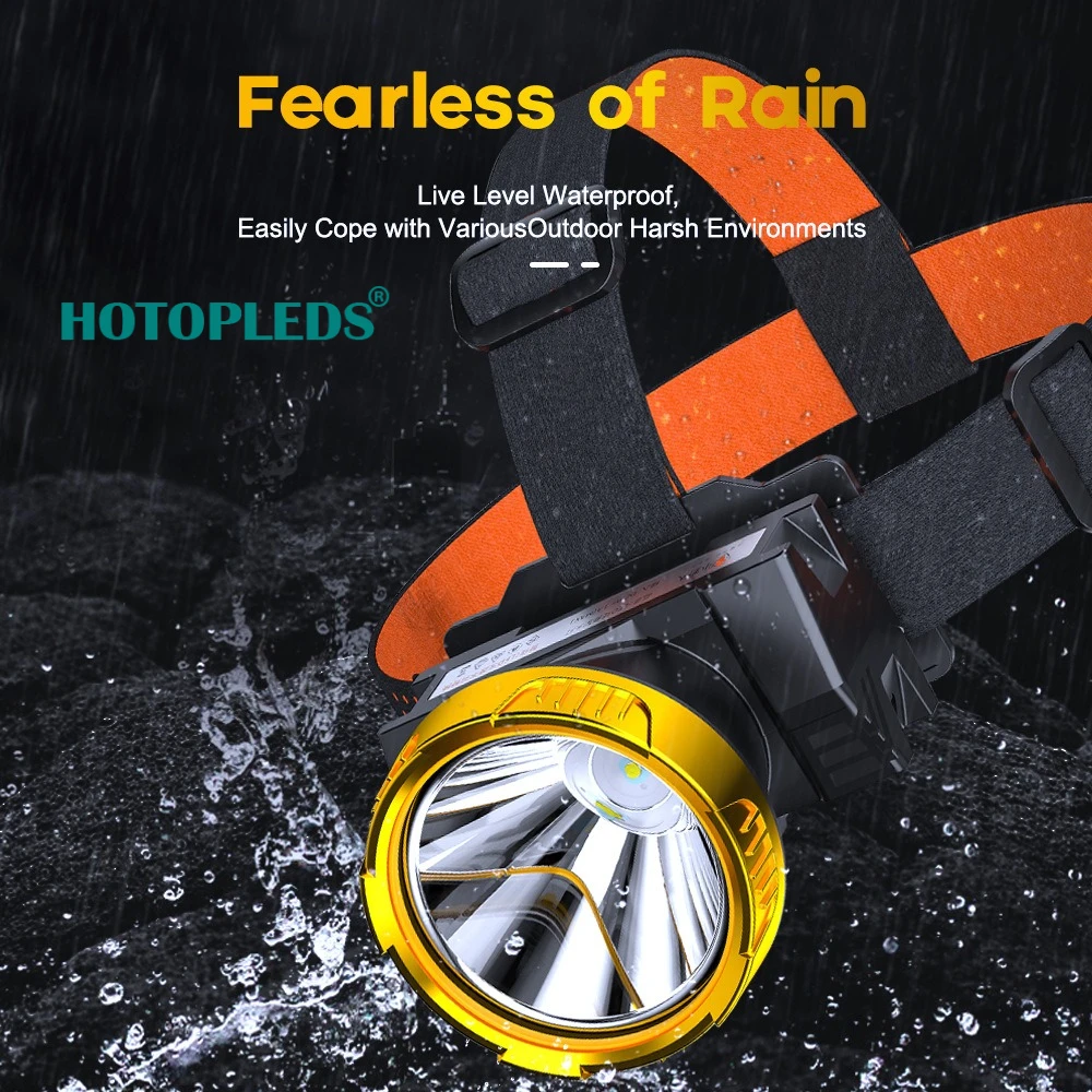 Led Strong Light Headlight Lithium Battery Charging Night Fishing Fish Outdoor Head-mounted Mini Hat Small Mining Lamp