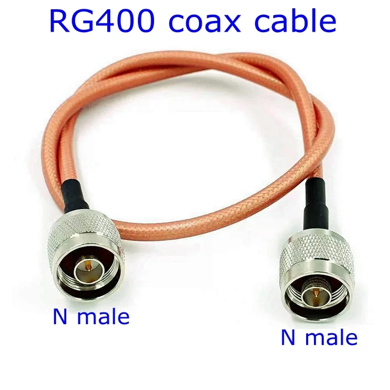 1PCSRG400 Double Shielded RF Coaxial Cable, L16 Male to L16 Male Pigtail Jumper Adapter for Military/Base Station/Test Equipment