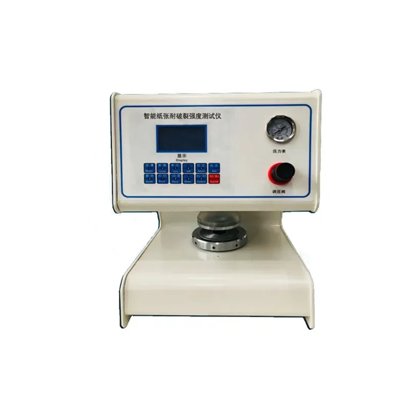 Electronic digital paperboard compressive strength tester, adhesive strength tester with adhesive fixture
