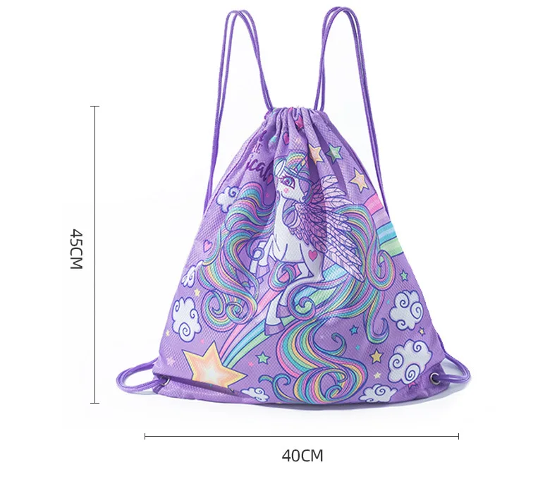 Grande saco impermeável de cordão para homens e mulheres, bolsa de impressão saco de bola, várias cores, comida, diversos, mochila casual