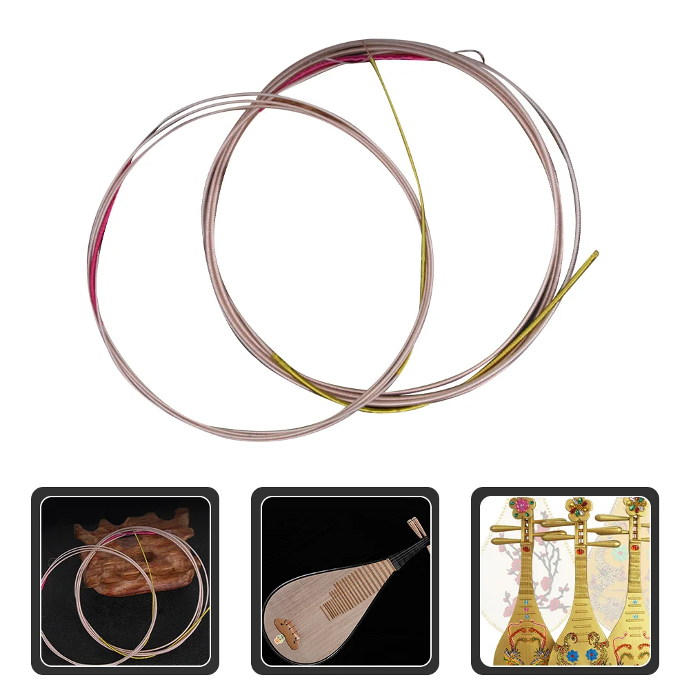 

4pcs Professional Pipa Strings Steel String Replacements For Chinese Musical Instrument Durable Comfortable Sound Simple