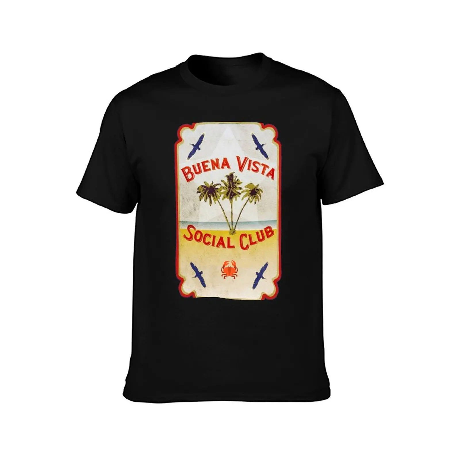 Buena Vista Social Club Beach T-Shirt Trendy Print Short Sleeve T-Shirt