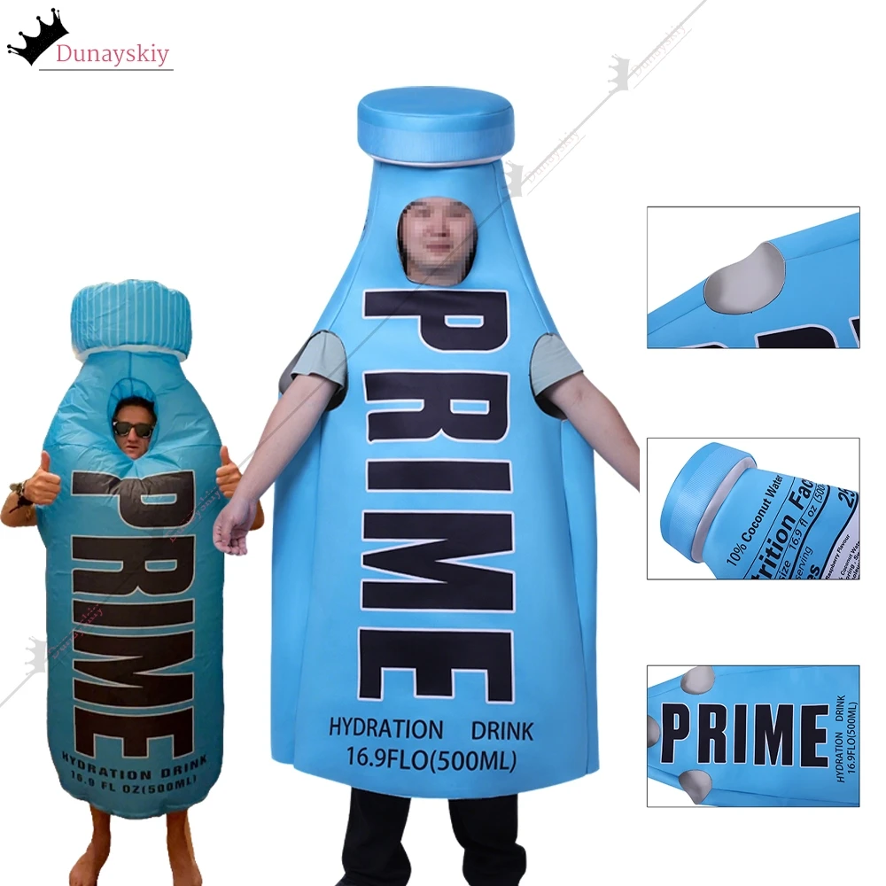 

Halloween Funny Primes Cosplay Adult Drink Beer Costume Unisex Bottle Costume Jumpsuits Halloween Role-playing Outfit Prop