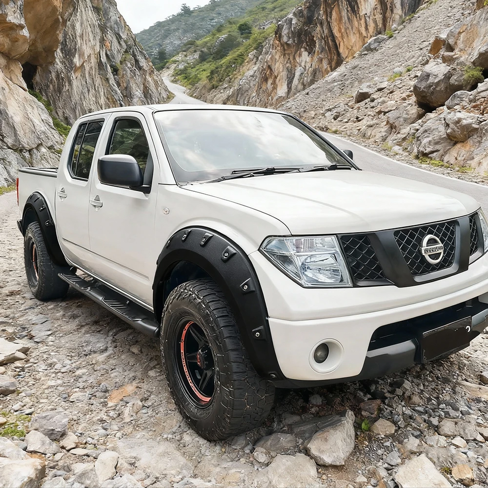 Pocket Style Fender Flares For Nissan Navara D40 2006 2007 2008 2009 2010 2011 2012 2013 2014 Wheel Arch 4X4 Car Accessories