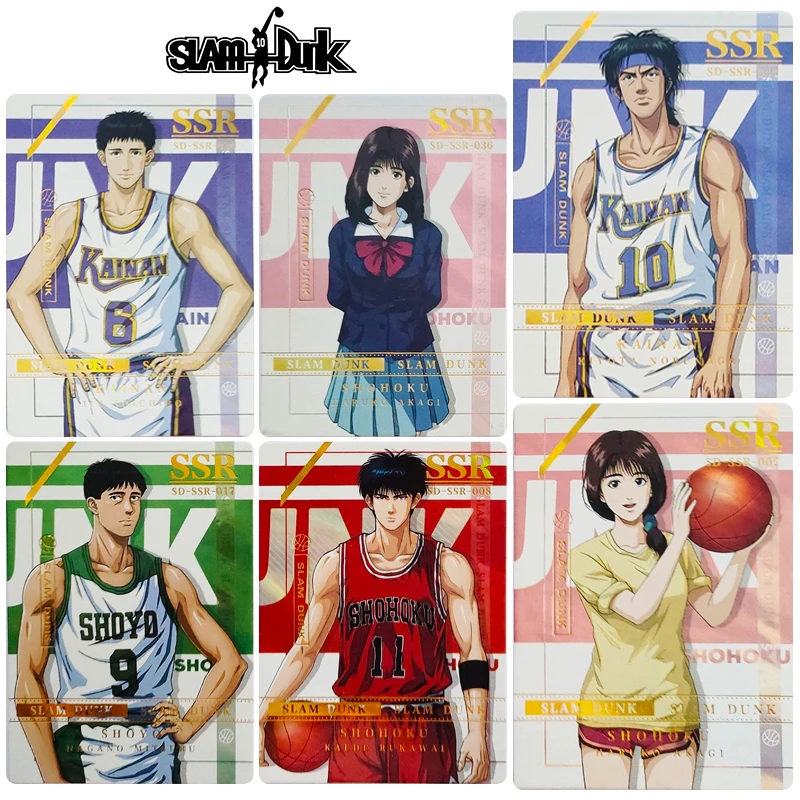 

Akagi Takenori Rukawa Kaede Anime characters Collection card SLAM DUNK MR QR UR SSR series Game card Cartoon toys Christmas gift