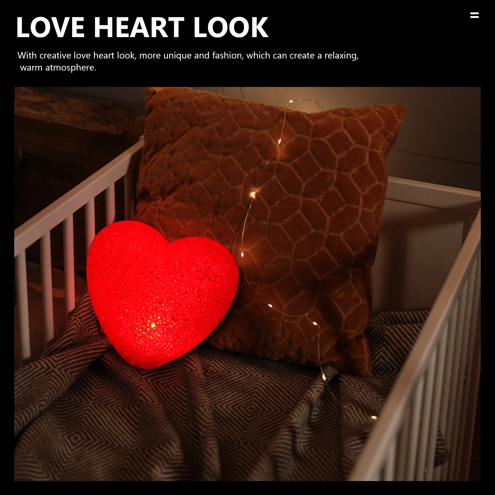 

1Pcs Heart Shape Night Lamp Creative LED Decorative Table Lamp Romantic Home Party Atmosphere Light Desktop Light