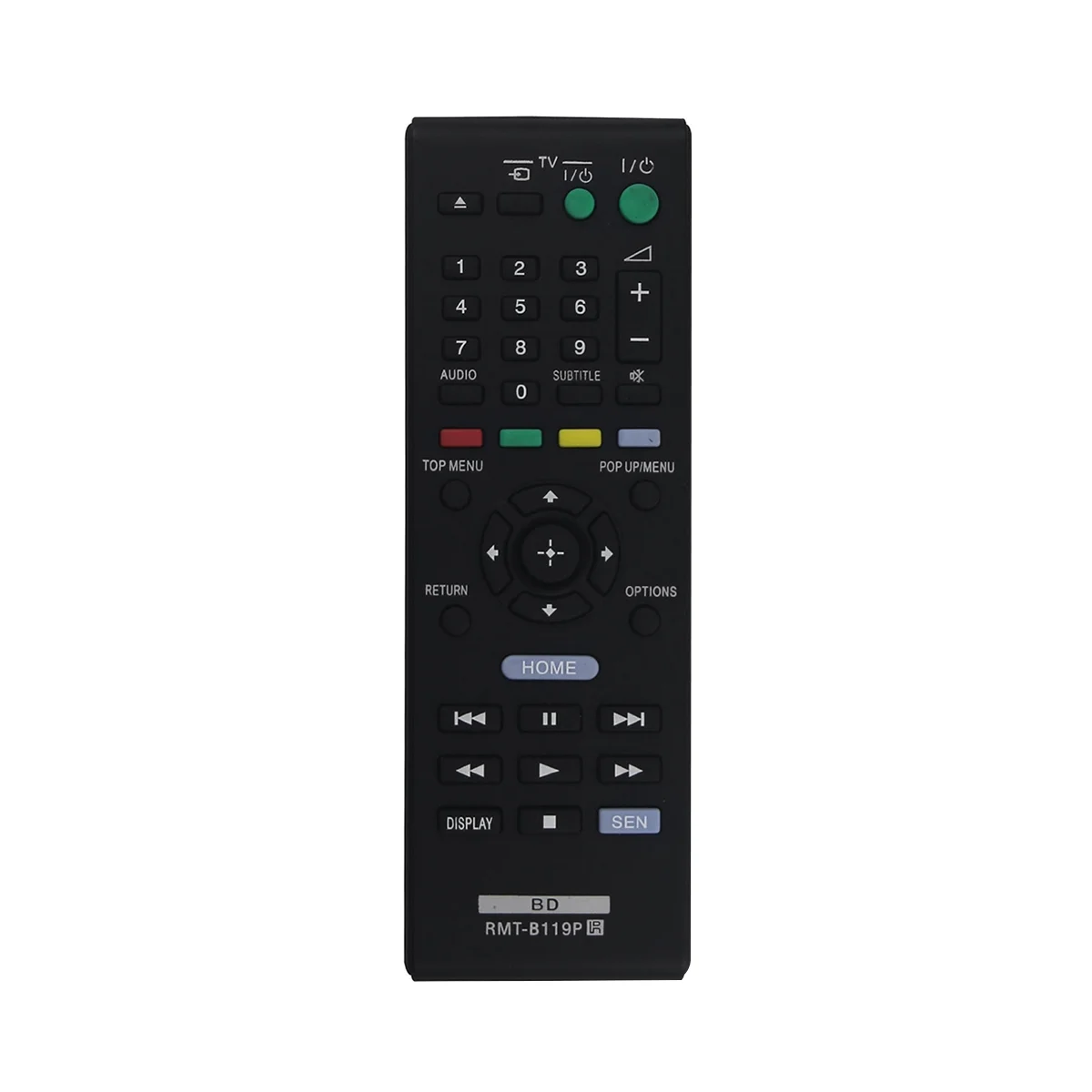 Replacement Remote Control Suitable for Sony Blu-Ray Player Remote Control RMT-B119P BDP-S390 BDP-S190 S490