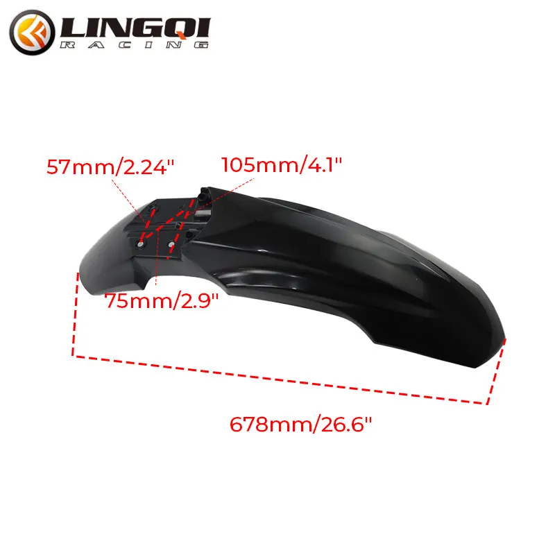 LYNNCHI Motorcycle T4 Front Fender Mudguard Plastic Cover Shell Mud Guard For KAYO T 4 Pit Dirt Bike Motocross Accessories