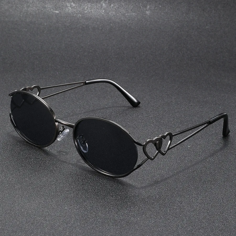 

Fashion Small Sunglasses Brand Designer Y2k Sunglasses Women Vintage Round Metal Woman UV400 Protection Man Shades Oculos De Sol