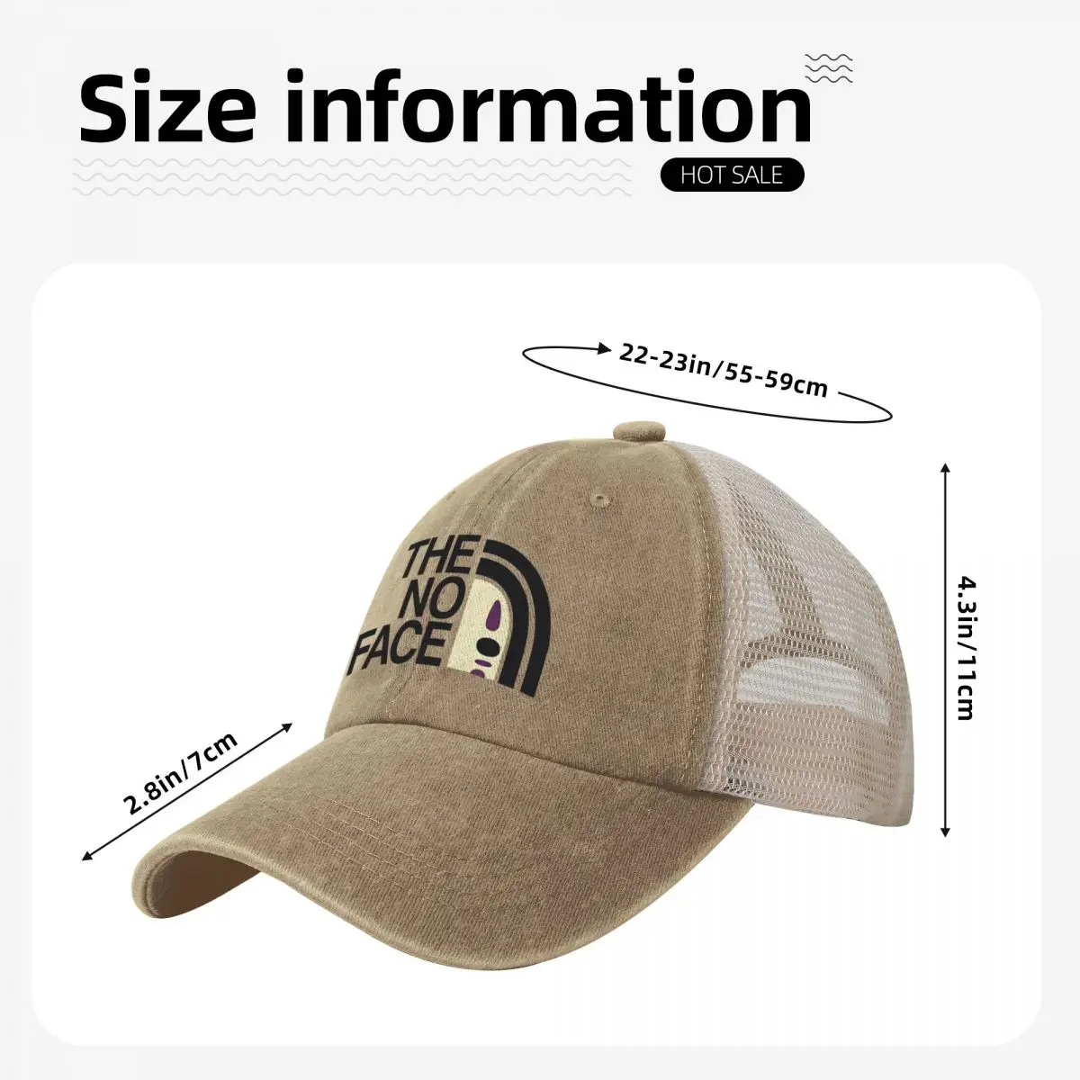 Princess Mononokes Casual Baseball Cap Summer Trucker Hat Hunting Camping Hip Hop Hats Female Male y2k Retro Baseball Caps