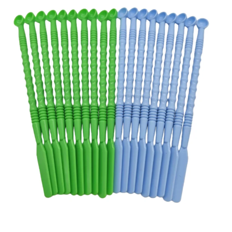 

120Pcs Disposable Double-Headed Dental Mixing Spatula for Impression Material and Cement Application Solid Powder Mixing Tool