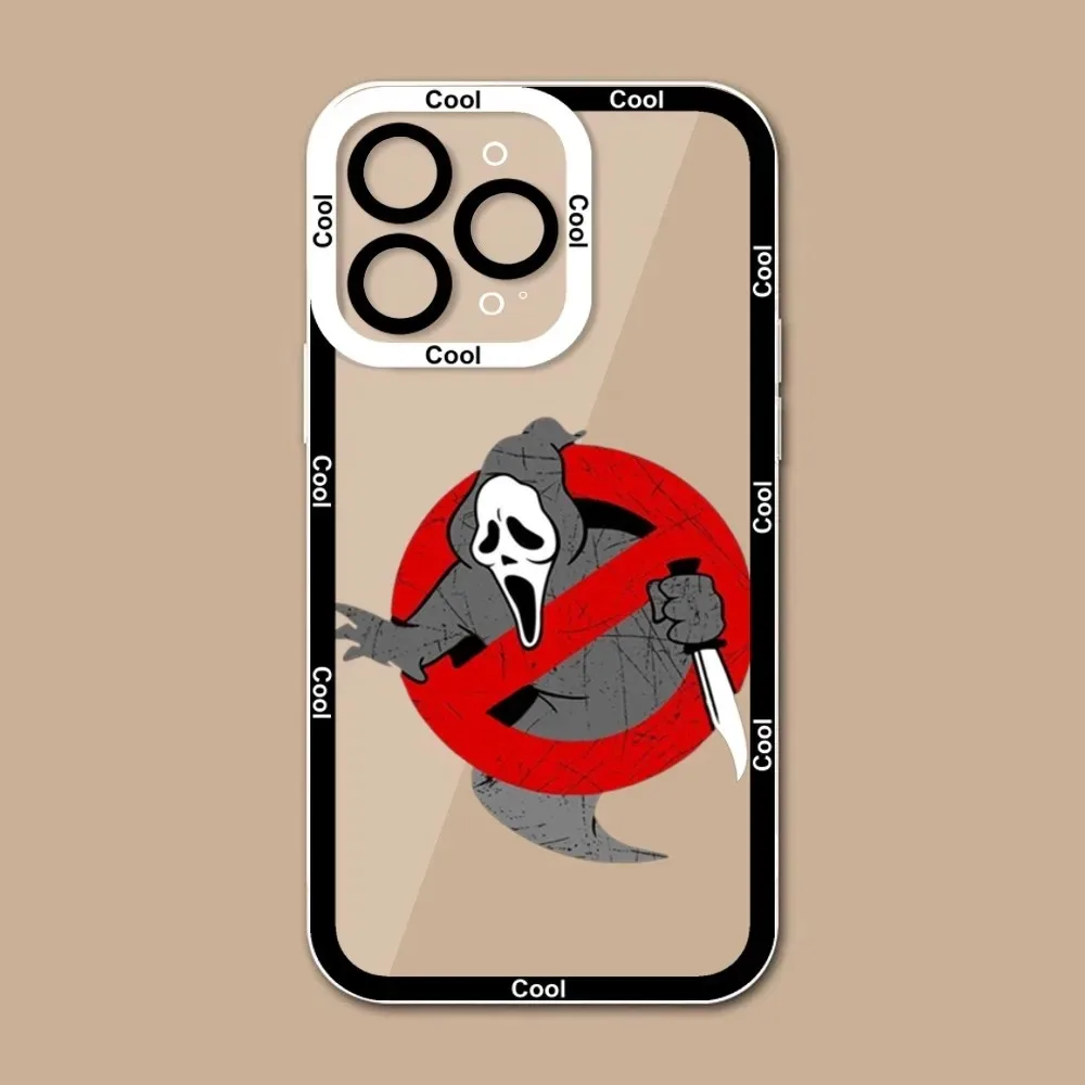 Ghostface Scream Phone Case For iPhone 12 11 13 14 15 Pro Max XR XS Max X SE2020 7 8 Plus Case