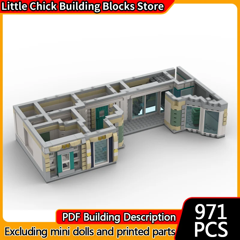 

City Street View Model MOC Building Bricks Motel Extra Floor Modular Technology Children Holiday Gifts Assemble Toys Suit