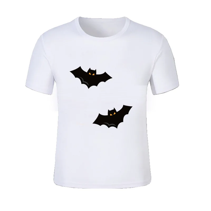 Nueva camiseta de Halloween para niños, camiseta de manga corta con estampado de dibujos animados para bebés y niñas, camiseta de calabaza para niños, ropa