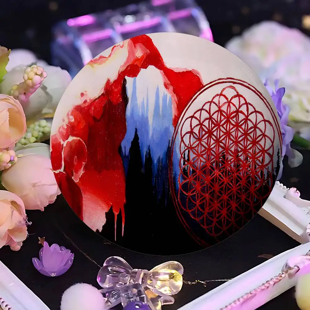 Bring Me The H-Horizons BMTH Anime Round Laser Badge Cartoon Brooch Clothes Backpack Accessories Lapel
