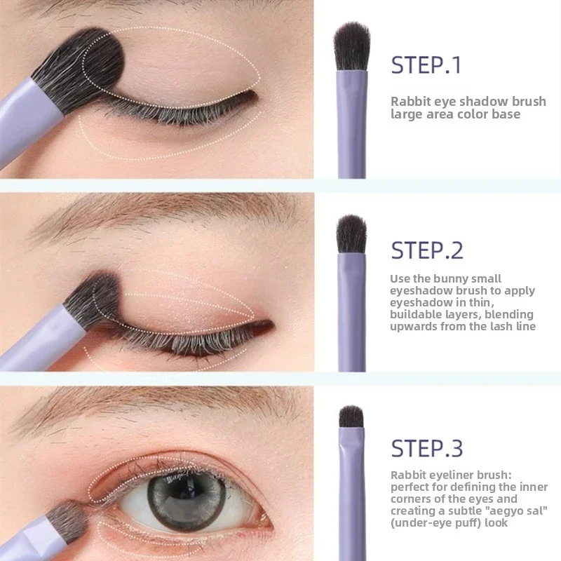 GUOXIAONIU Eyeshadow Brush Set Eyebrow Contour Eyeliner Makeup Brushes Women Blending Detail Eye Cosmetic Tools Professional