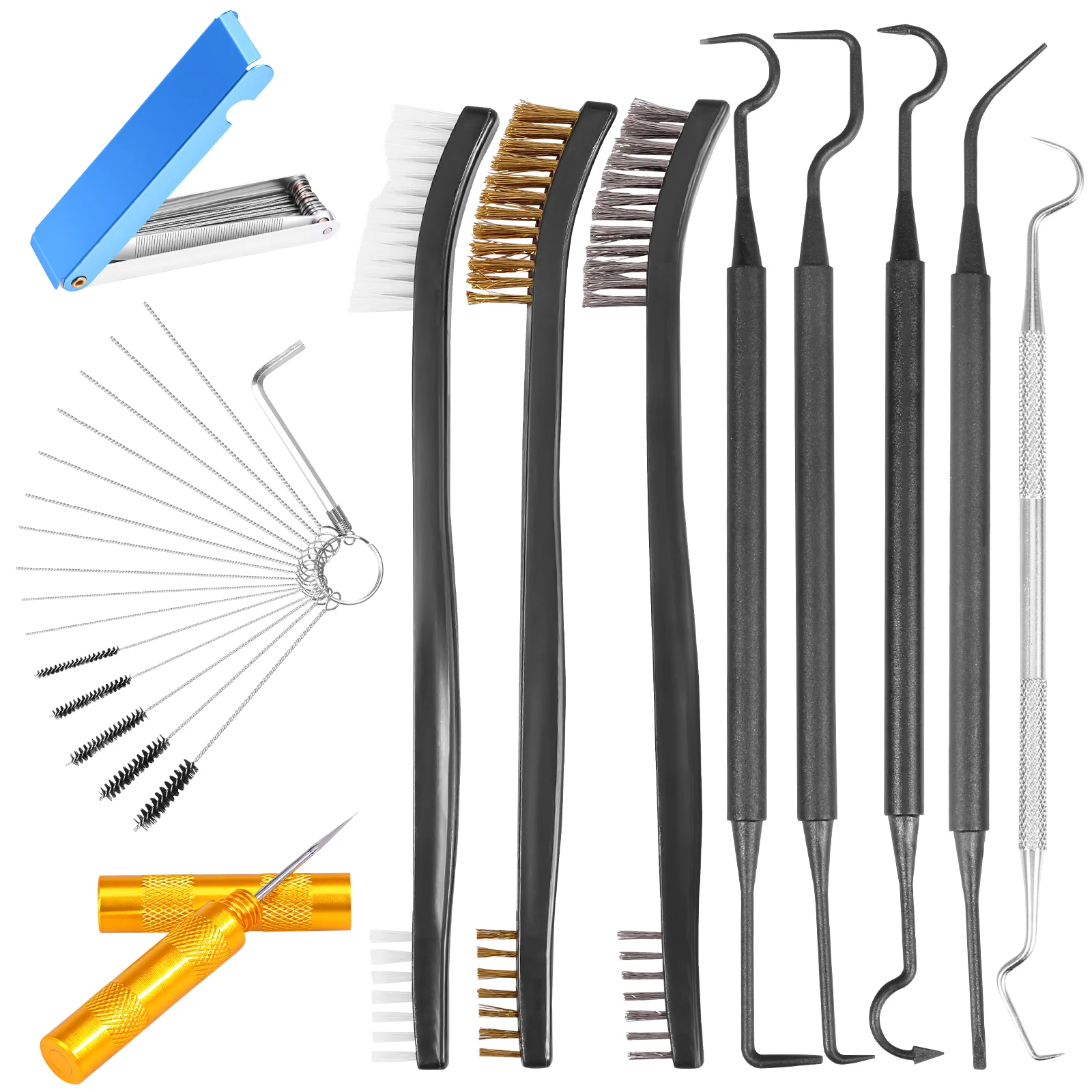 Premium Torch Tip Cleaner Set Carburetor Cleaning Tool Kit for Motorcycle Jet Lawnmower Small Engine Welding Stove Airbrush