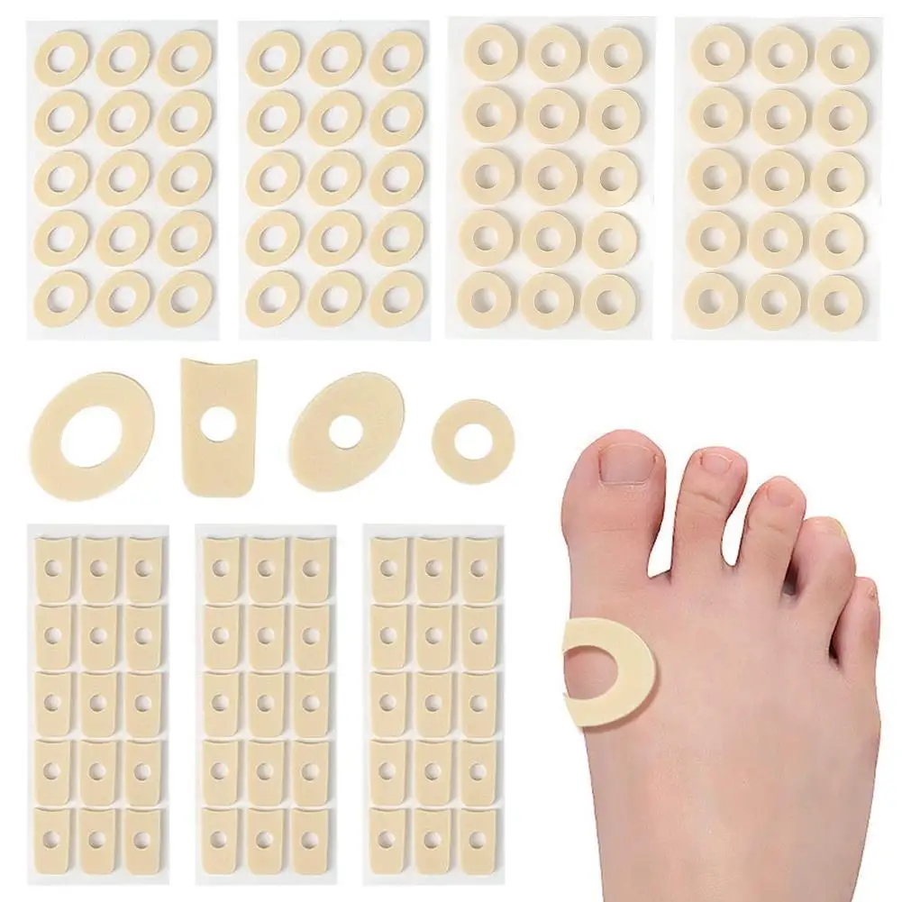 15PCS/Sheet Callus Cushions Shoes Heel Pad Foam Round Toe Foot Corn Bunion Protectors Pads Medical Plaster Foot Corn Removal