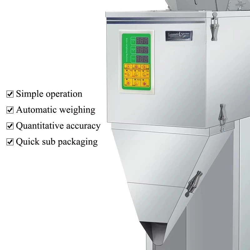 Automatic tobacco filling machine 4 heads 300g seed pack intelligent granular powder weight filling machine