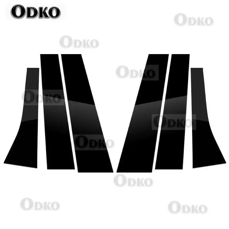 New 6PCS Window Trim Cover BC Column Sticker Fit For Volvo XC60 2009-2017 Polished Pillar Posts Car Styling