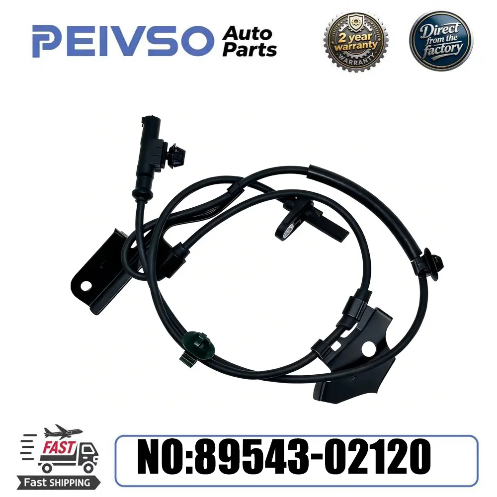 PEIVSO NEW 89543-02120 ABS Wheel Speed Sensor Front Left For Toyota Corolla Verso Auris Avensis Saloon Estate 07-18