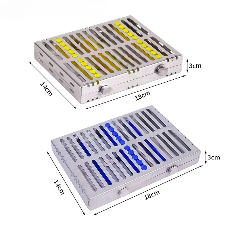 Dental Sterilization Rack Surgical Autoclavable Sterilization Box Dental Cassette File Burs Disinfection Dentist Tools