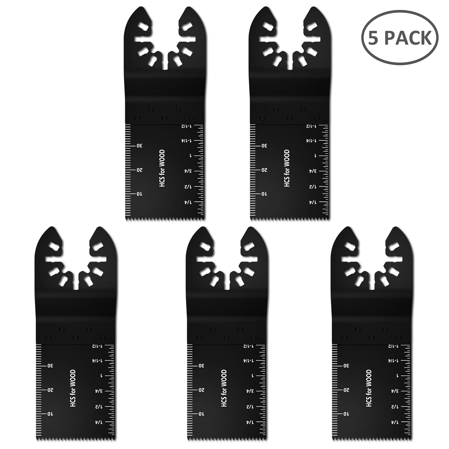 5-60 Stuks Universele Zaagblad Oscillerende Multi Tool Blades Rechte Schaal Multi Tool Snijden Hout Zaagbladen voor Dremel Milwaukee