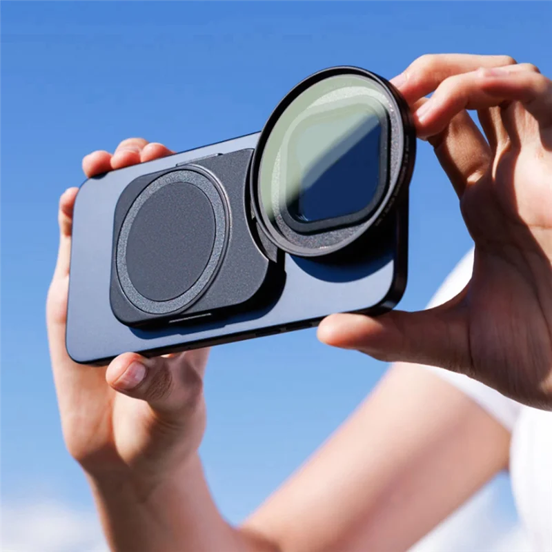 PHILE-67Mm طقم محول مرشح العدسة المغناطيسية مع مرشح cpl وحقيبة لهاتف iPhone 16 Pro Max Plus يعزز التصوير المحمول الخاص بك