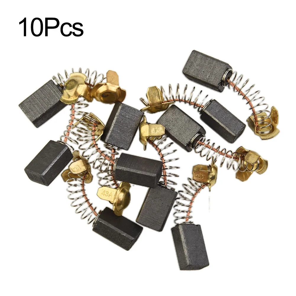 10pcs Motor Carbon Brushes 7*11*18mm For Various Power Tool Electric Motors Rotary Hammer Circular Saw Cut-off Saw Angle Grinder