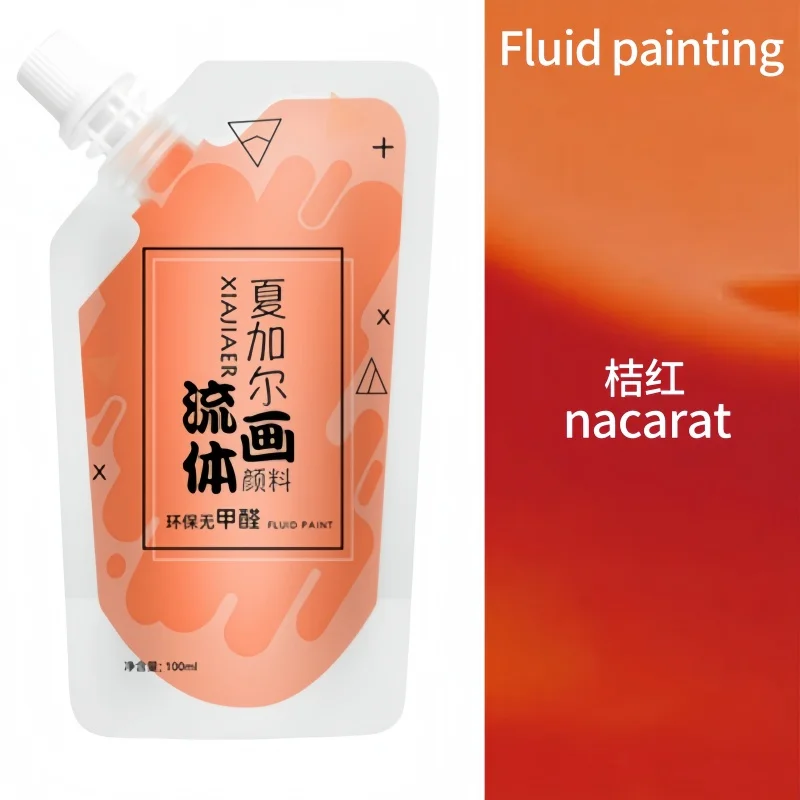 100 ml/multi-color xiajiaer vloeibare verf acrylverf zak gewelddadige beer DIY decoratieve schilderkunst vloeibare vloeibare kleurstof