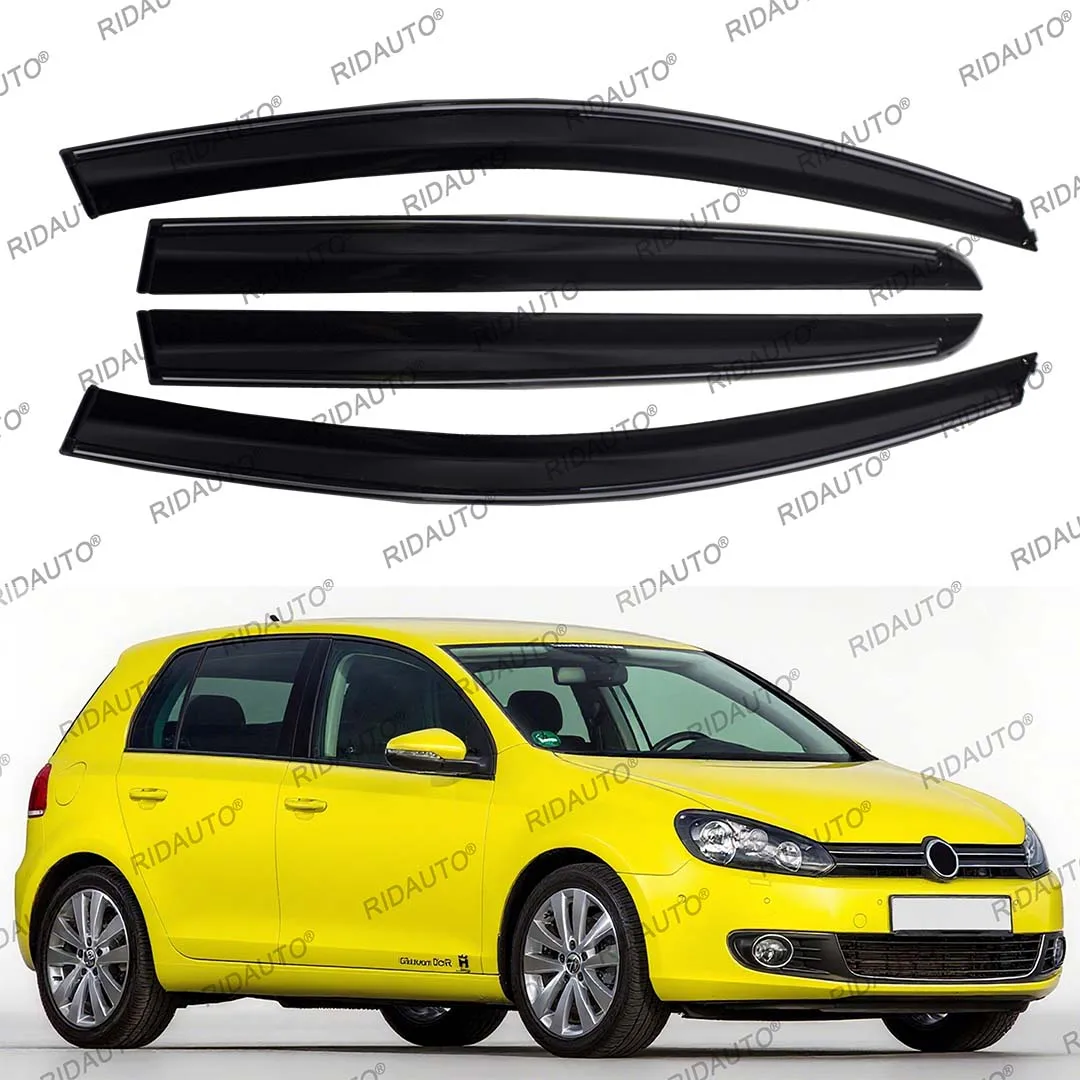 

Side Door Visor Car Window Visor Deflectors Rain Guard For VW Golf 6 2009-2013 Shield Sun Door Cover Exterial Pickup Accessories