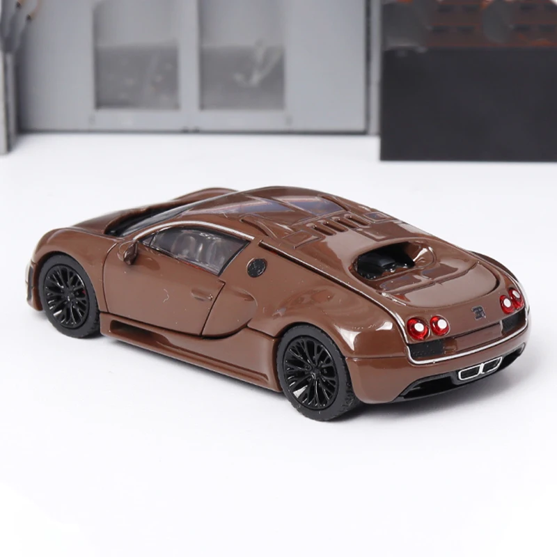 Mortal Diecast 1:64 Scale Bugatti Veyron Super Sport Simulation Alloy Car Model Static Display Collectible Gift Decoration Toy