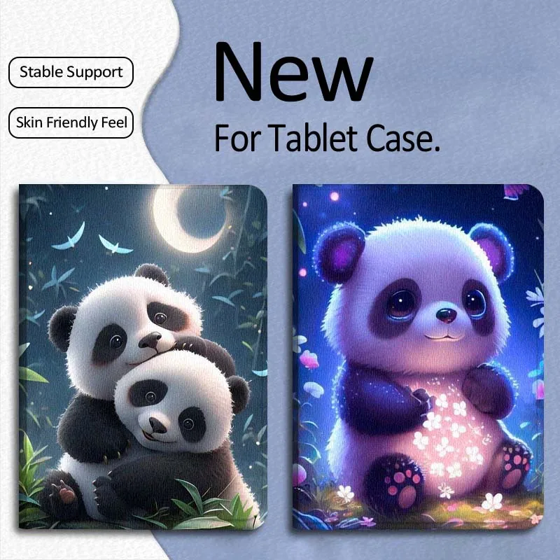 

Cartoon Cute Luminous Panda For Xiaomi Mi Pad Mini 4 5 6 7 SE Pro Plus Redmi Pad 2 SE 2025 8.8 11 Foldable Tablet Case Gift