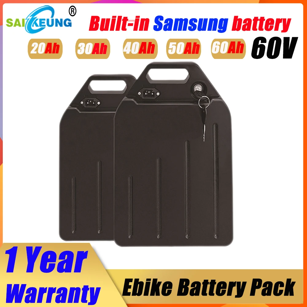 

Batterie 60v 60ah 50ah 40ah 30ah 20ah 3000W Scooter Lityum Pil Paketi Obudowa Baterii Ebike Fietsaccu Lithium Accolmile Bateria