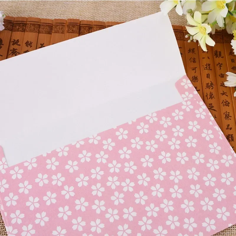 

10pcs per pack Sakura Envelope Writing Letter Paper Stationery Beautiful Flower Office School supply