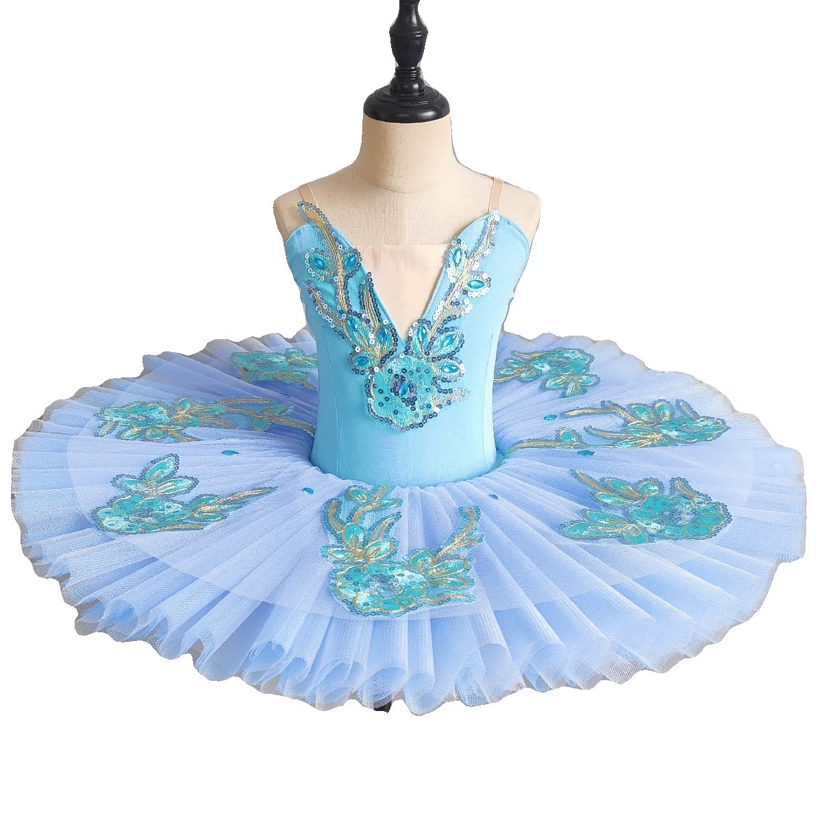 Professional Ballet Dance Costume for Kids Girls Swan Lake Pancake Tutu Dress Leotards Dance Outfit Princess Ballerina Dress