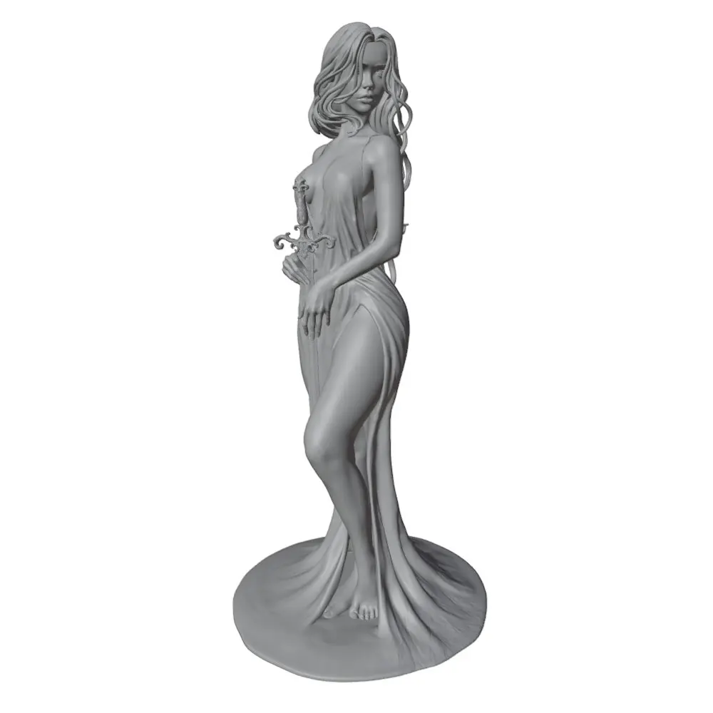 75mm --250mm Sexy Girl Resin Model Kits GK Miniature 3D Printed Gray Model Figurine DIY Doll Model Unassembled And Unpainted