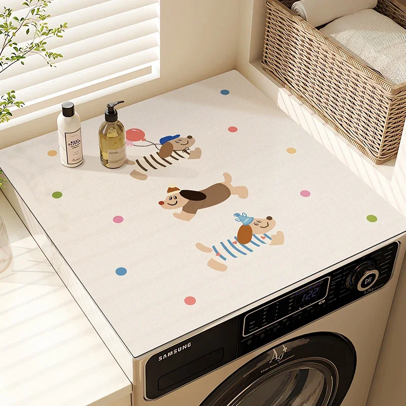 Washing Machine Mat Water Absorbing Sun Protection Refrigerator Mat Dustproof Mat Diatomaceous Earth Bedside Table Mat