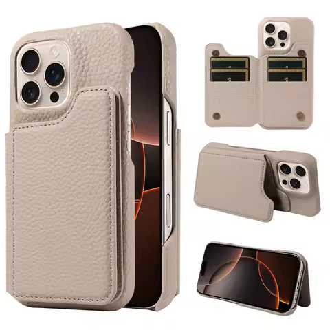 Leather Phone Case for Samsung GalaxyS25Ultra S25plus S24FE S23 S22 S21 S20 Anti-fall Anti-theft Multi-card Slot Phone Cover