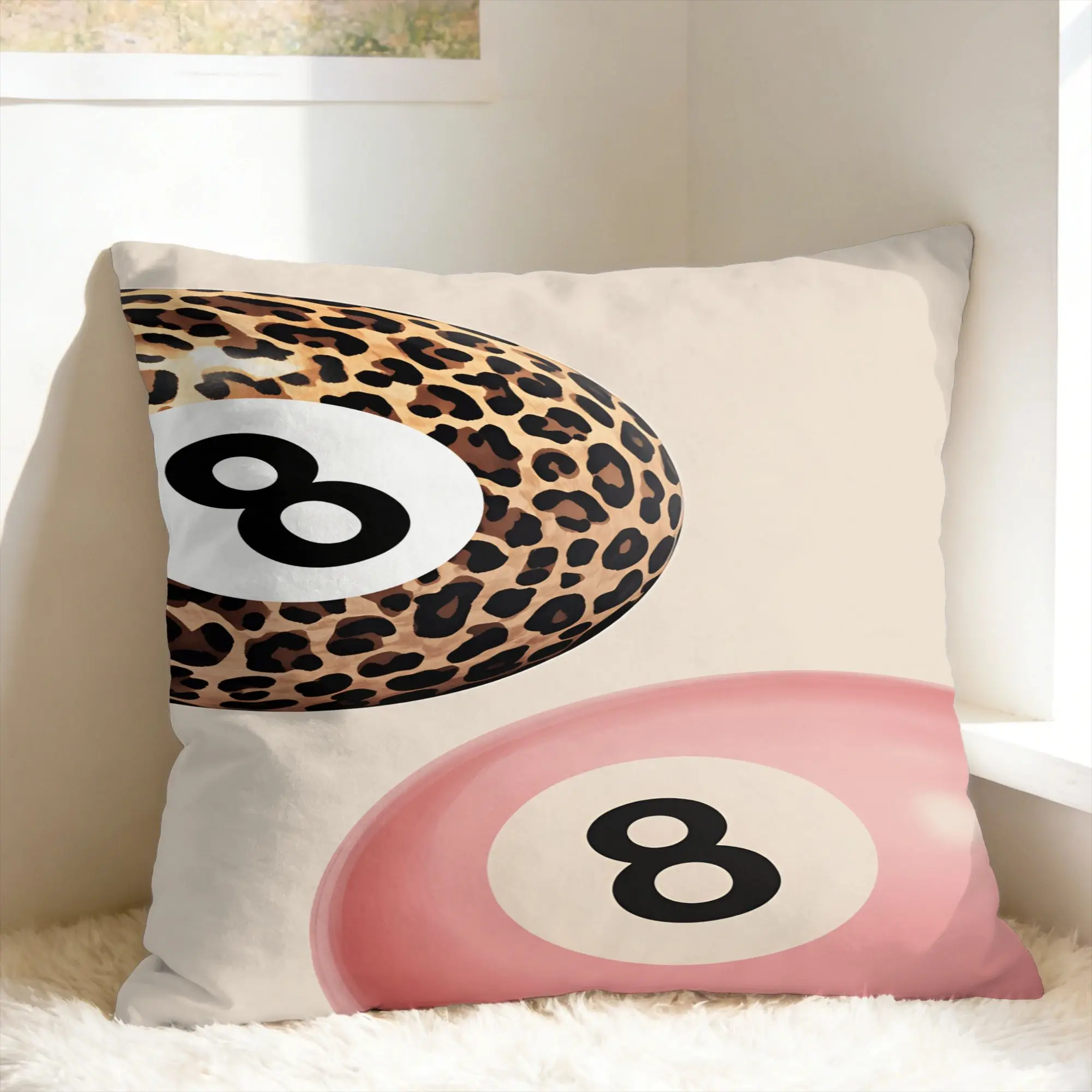 Leopard & Card Print Pillowcases  Morden Pillow Case For Sofa Bedroom Home Decor Soft Pillow Cover